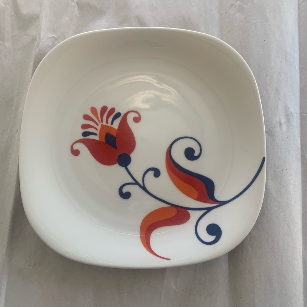VTG 70's FLOWER by Block Langenthal, Transition. Set of 2 Salad Plates.